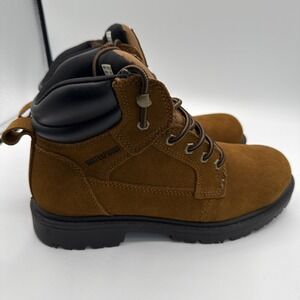 Brahma Bravo Men's Size 8 Wide Work Boot MNBR0544411 6" Soft Toe Brown Leather